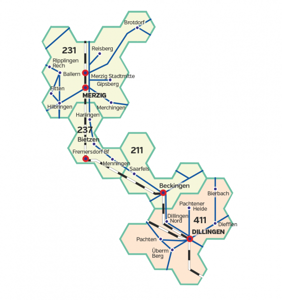 saarVV Wabenplan Beispiel