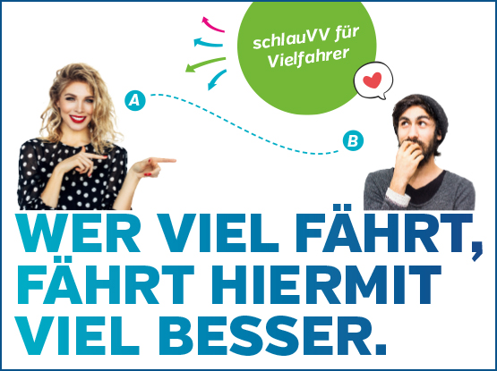 schlauVV - Vielfahrer - wer viel fährt, fährt hiermit viel besser - saarVV Motiv