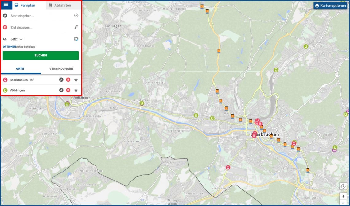 Saarvv leichte Sprache Fahrplan